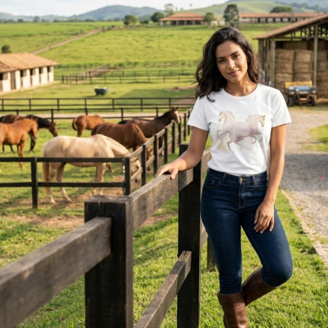 Camiseta Cavalo Duplo