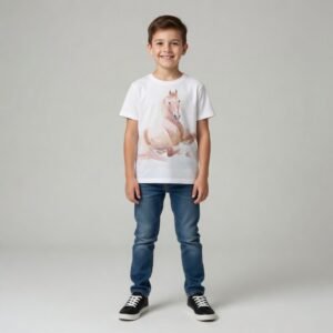 #05 Camiseta Cavalo Deitado Kids