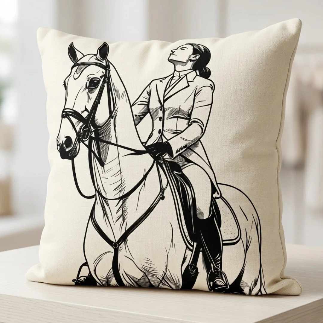 #15 Almofada Equestrian Woman