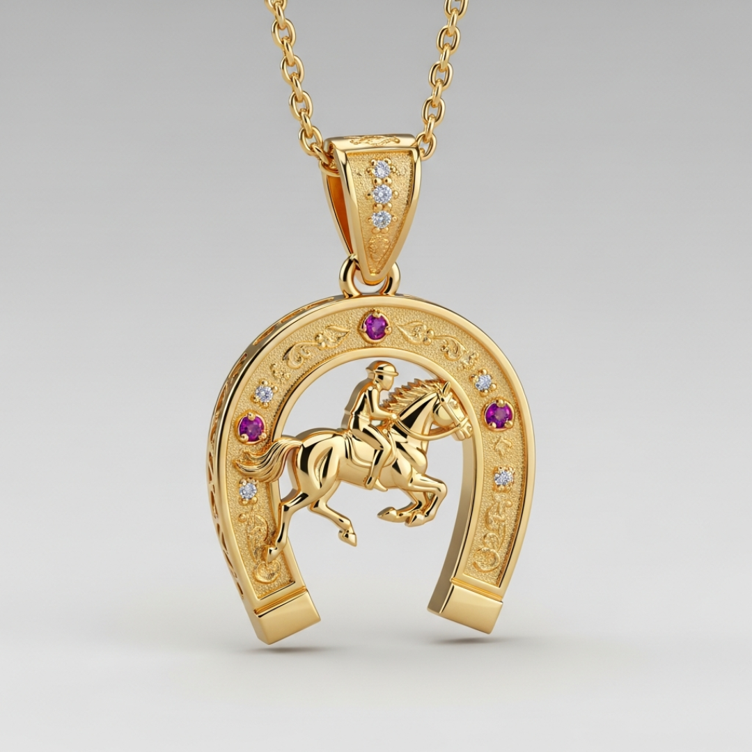 #13 Pingente Rider Dourado
